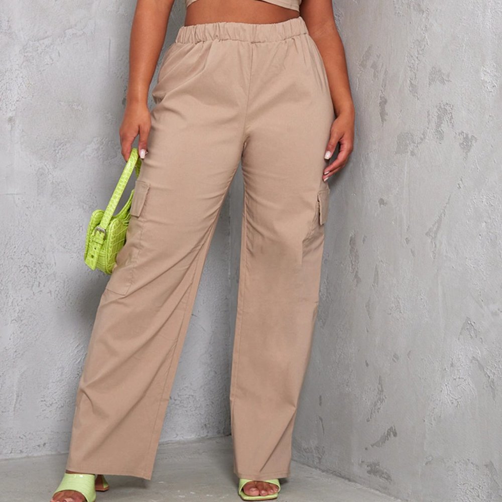 Pretty Little Thing (PLT) Cargo Pants - Picture 1 of 5